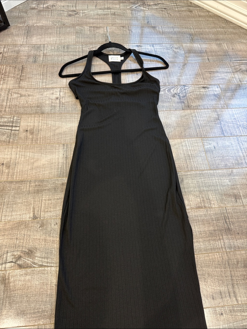 Hello Molly Black Ribbed Racerback Dress - Picture 7 of 10